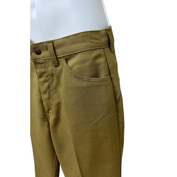 Vtg‎ Levi’s for Gals Sta-Prest Big E Avocado Green Pants Jeans 27" Waist NOS - Picture 2 of 11